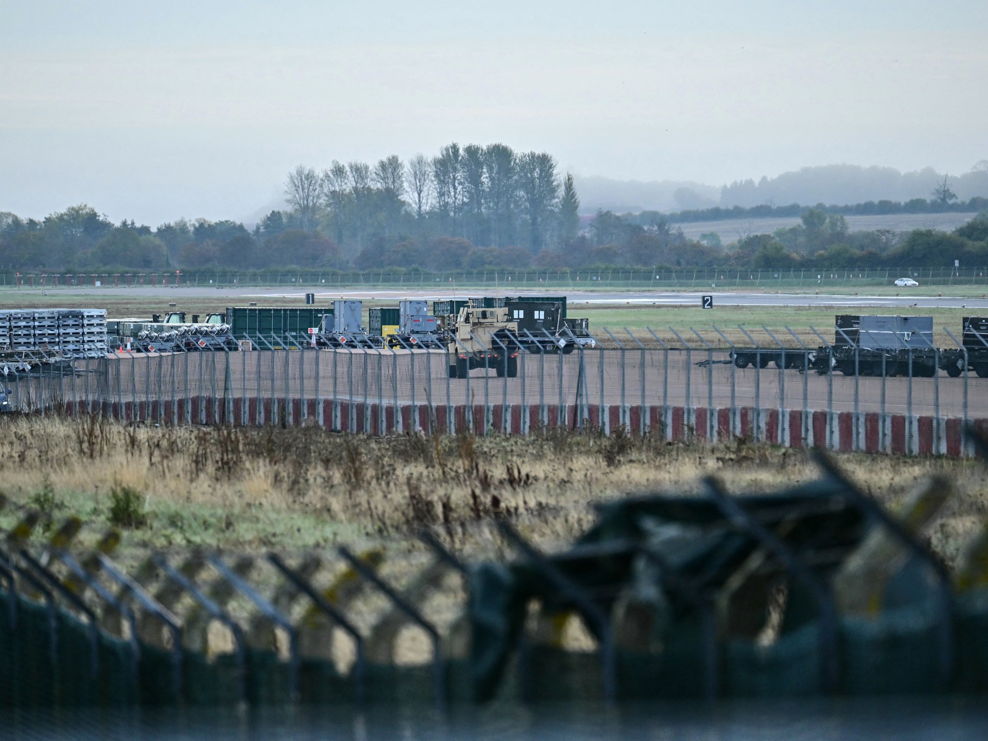 RAF Fairford air base in UK