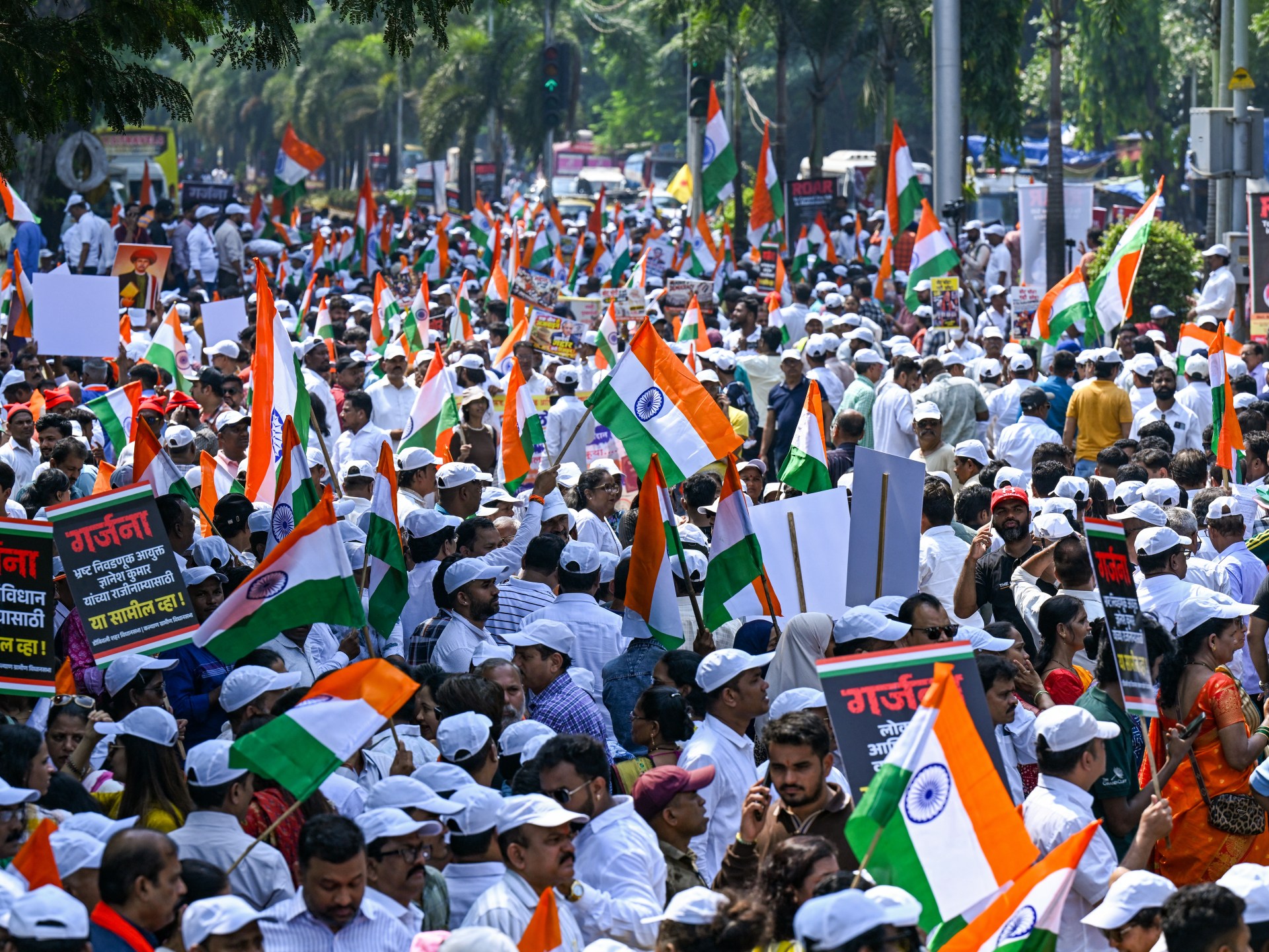 India election commission protests