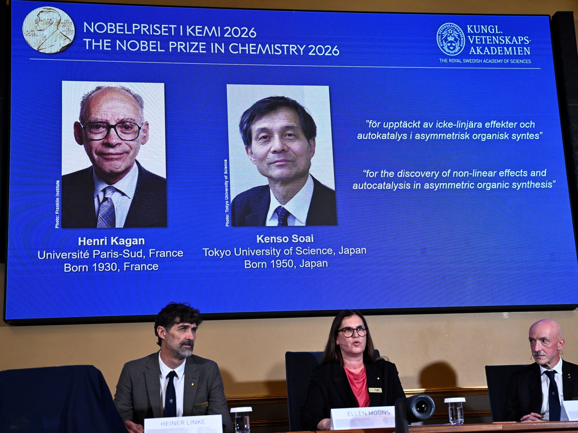 2026 Chemistry Nobel Prize winners