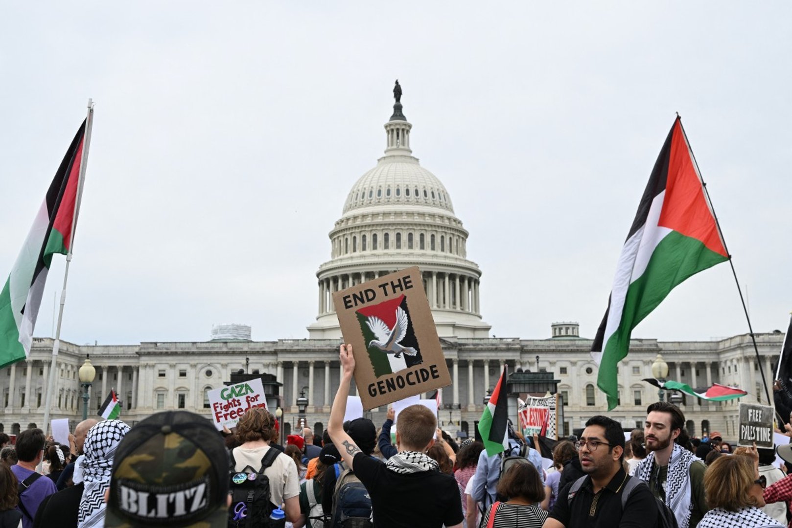 Global pro-Palestinian protests marking Gaza ceasefire anniversary