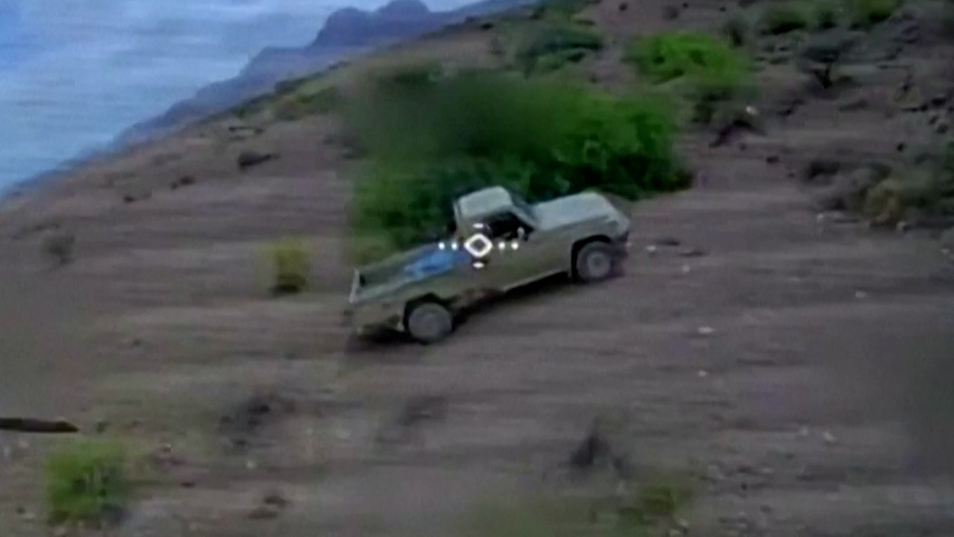 Houthi drone attack video footage