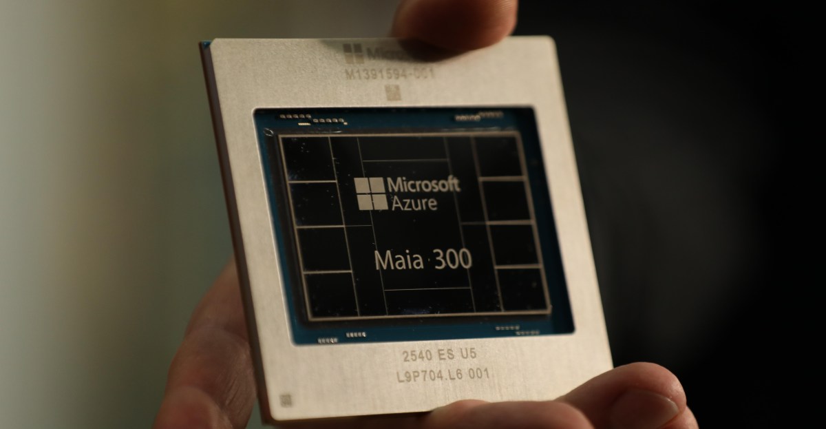 Microsoft Maia 300 chip prototype