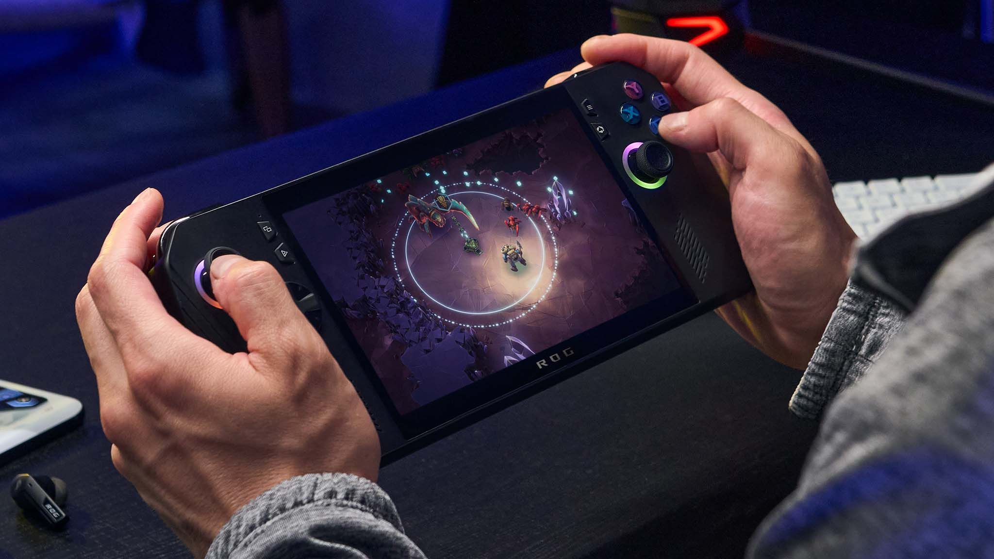 AMD gaming handheld with HelixSR mod