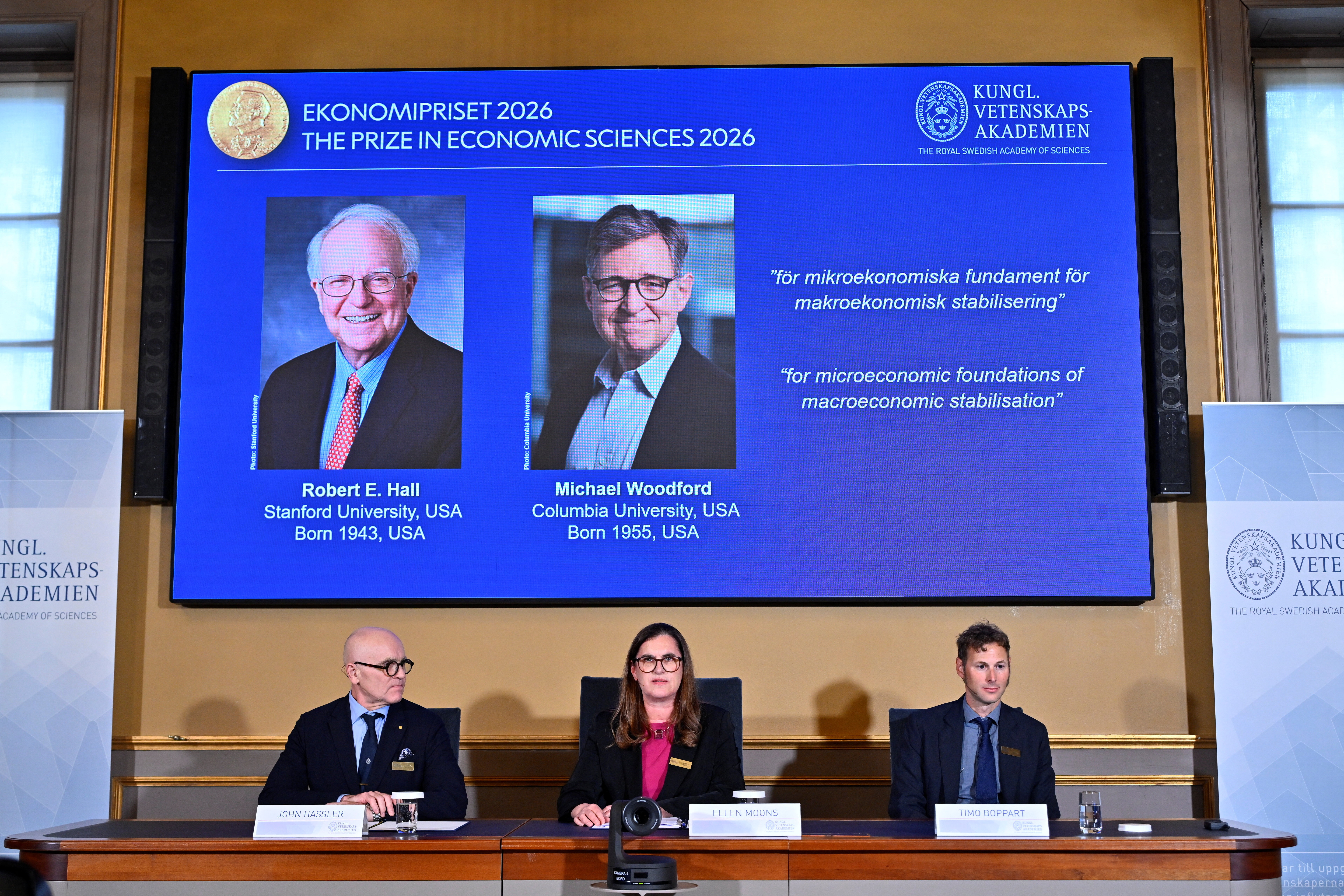 Nobel Prize ceremony illustration