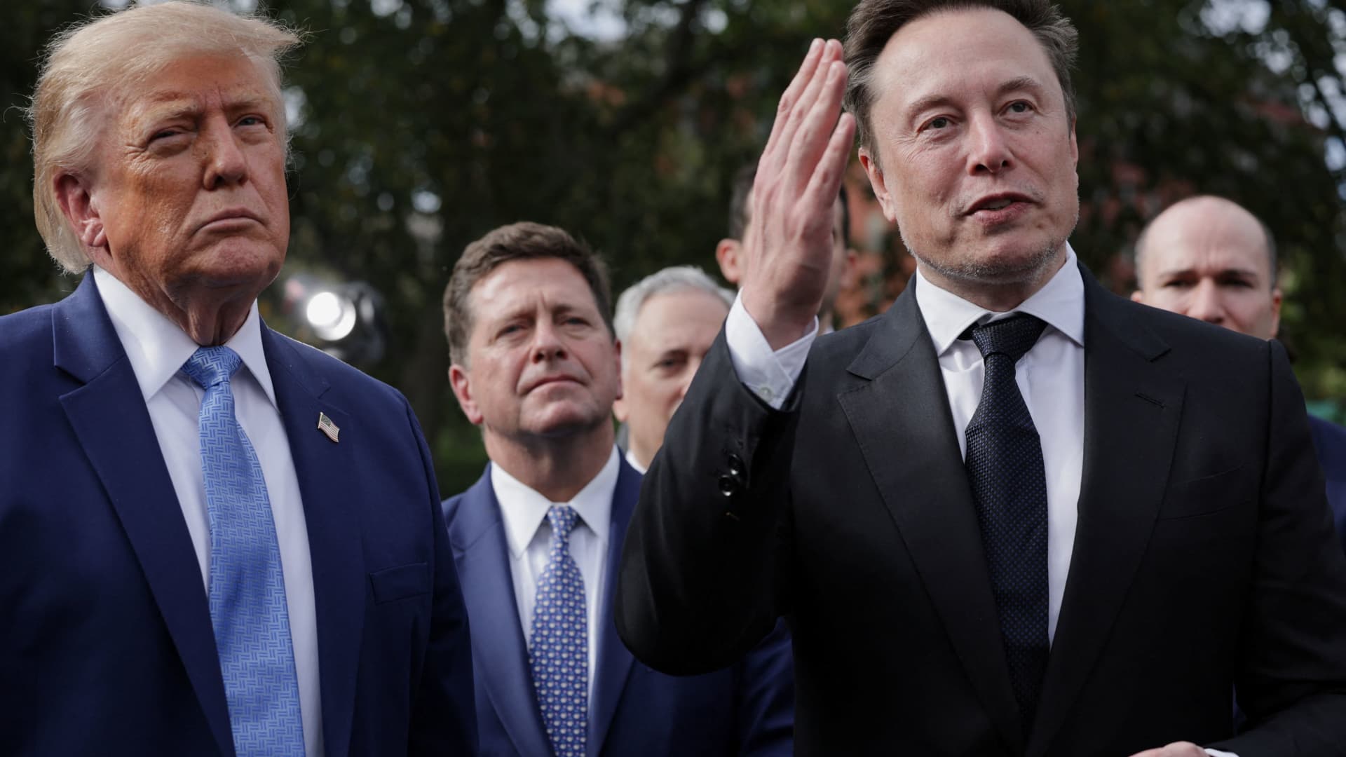 Elon Musk at political rally