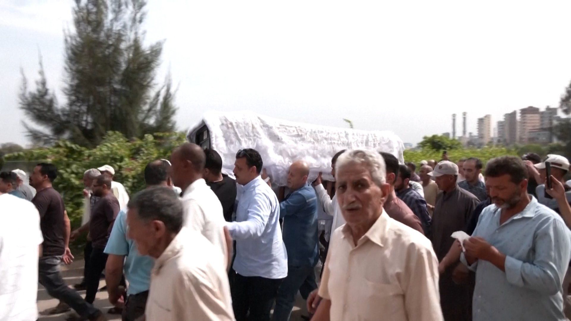 Funeral for Egyptian flight attendant killed in Houthi attack on Riyadh