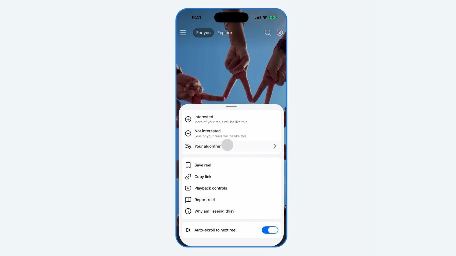 Meta Facebook algorithm feature
