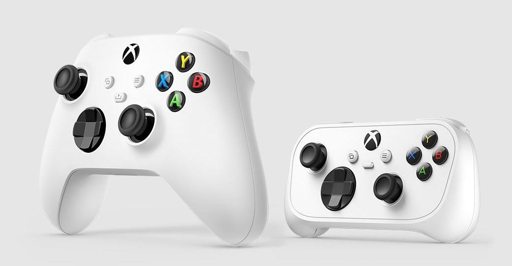 Xbox Nano Controller beside smartphone