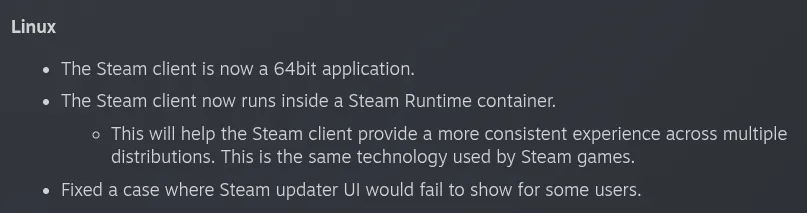 Steam on Linux moves to 64-bit architecture