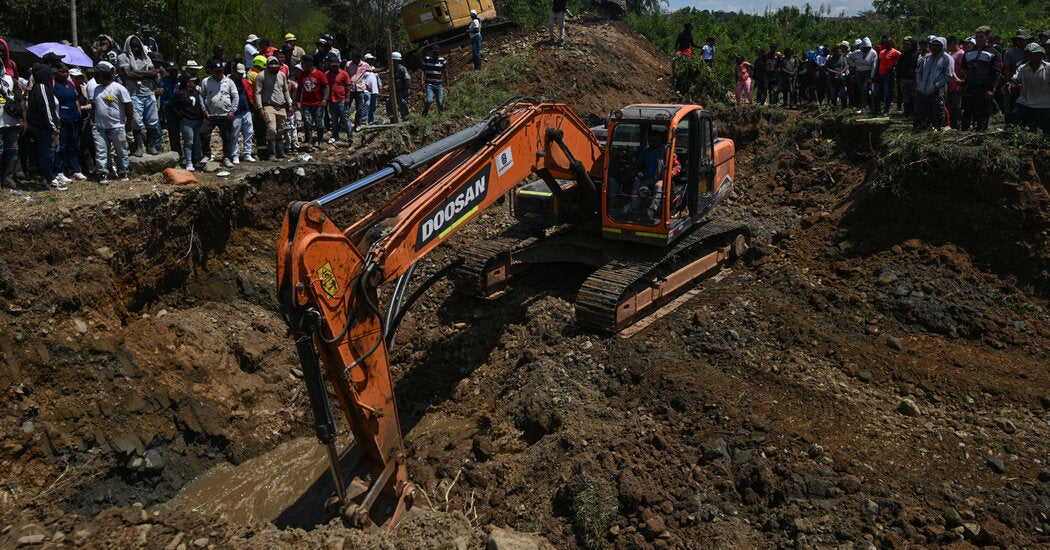 Colombia gold mine site