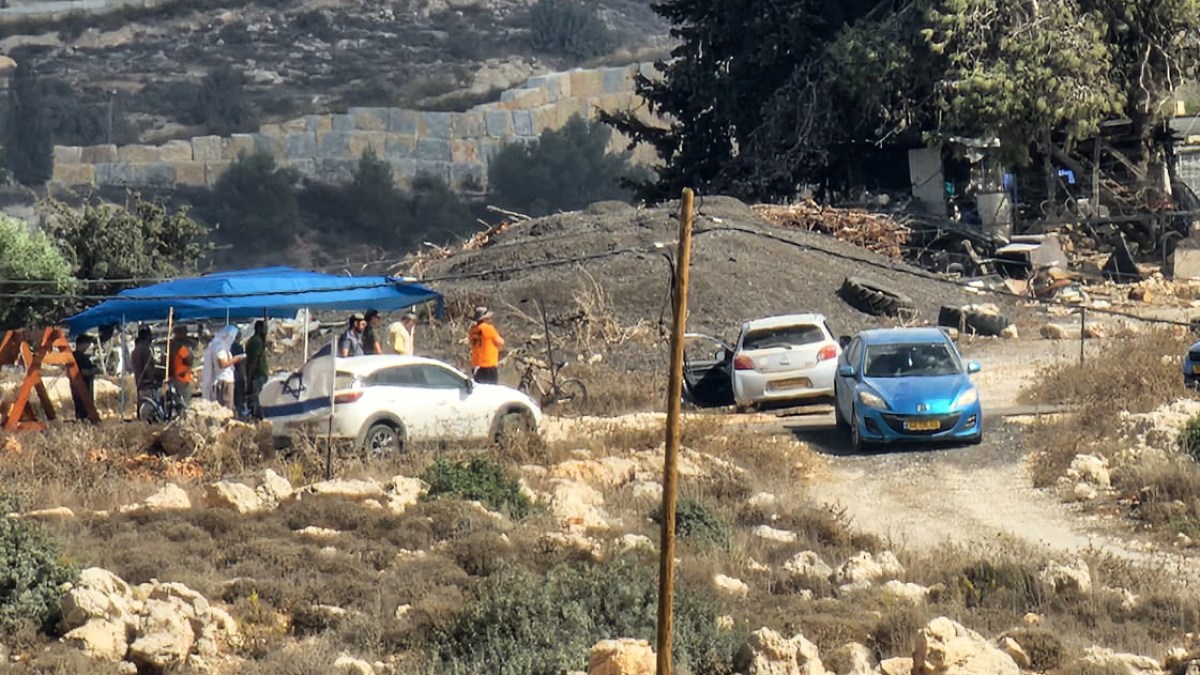 Israeli settlers in South Hebron Hills